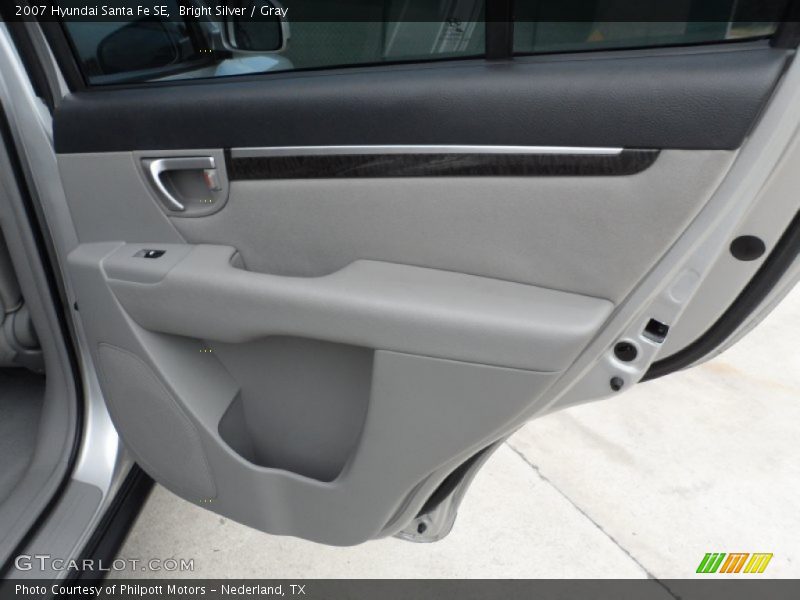 Bright Silver / Gray 2007 Hyundai Santa Fe SE