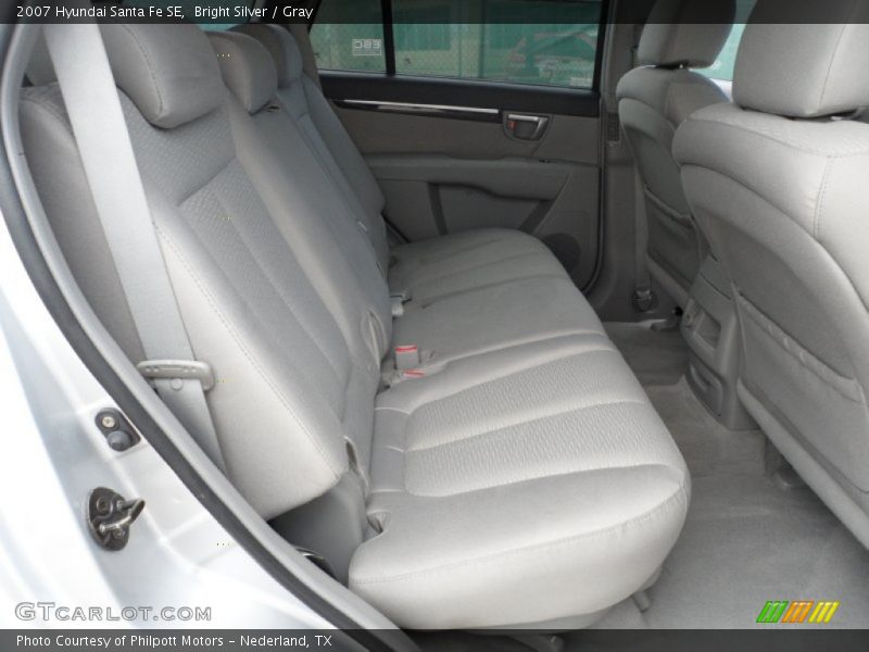 Bright Silver / Gray 2007 Hyundai Santa Fe SE
