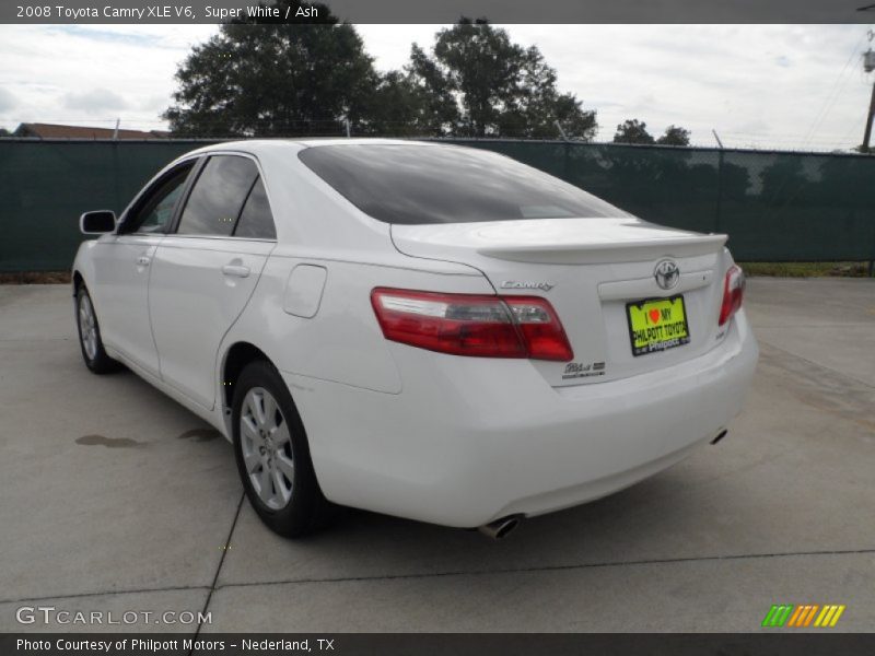 Super White / Ash 2008 Toyota Camry XLE V6
