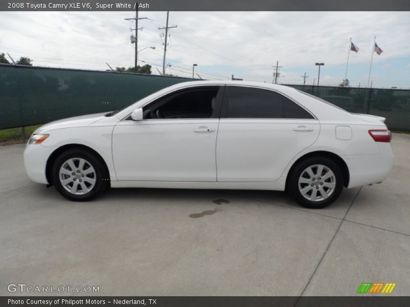 Super White / Ash 2008 Toyota Camry XLE V6