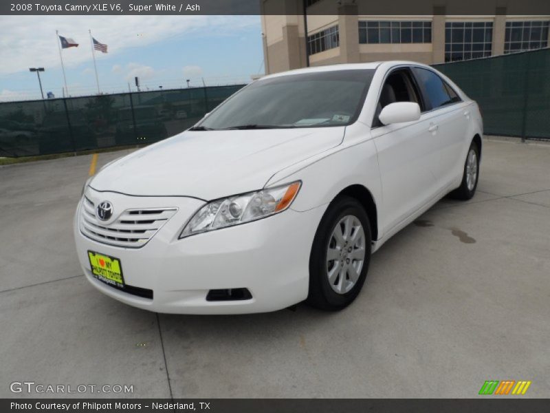 Super White / Ash 2008 Toyota Camry XLE V6