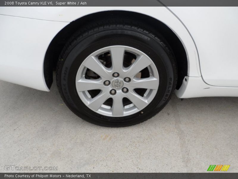 Super White / Ash 2008 Toyota Camry XLE V6