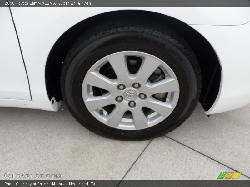 Super White / Ash 2008 Toyota Camry XLE V6