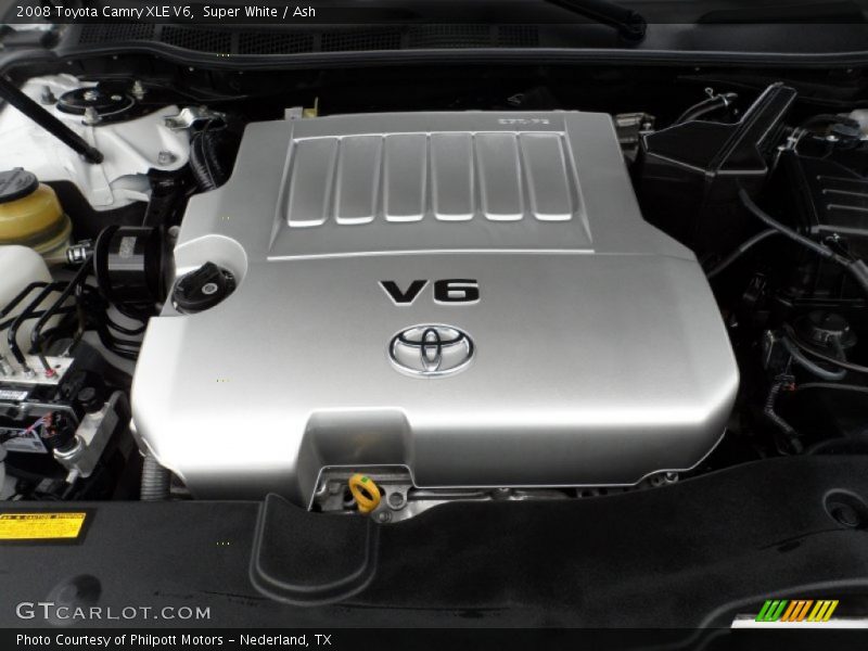 Super White / Ash 2008 Toyota Camry XLE V6