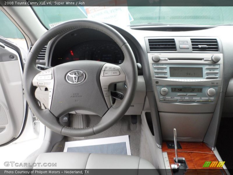 Super White / Ash 2008 Toyota Camry XLE V6