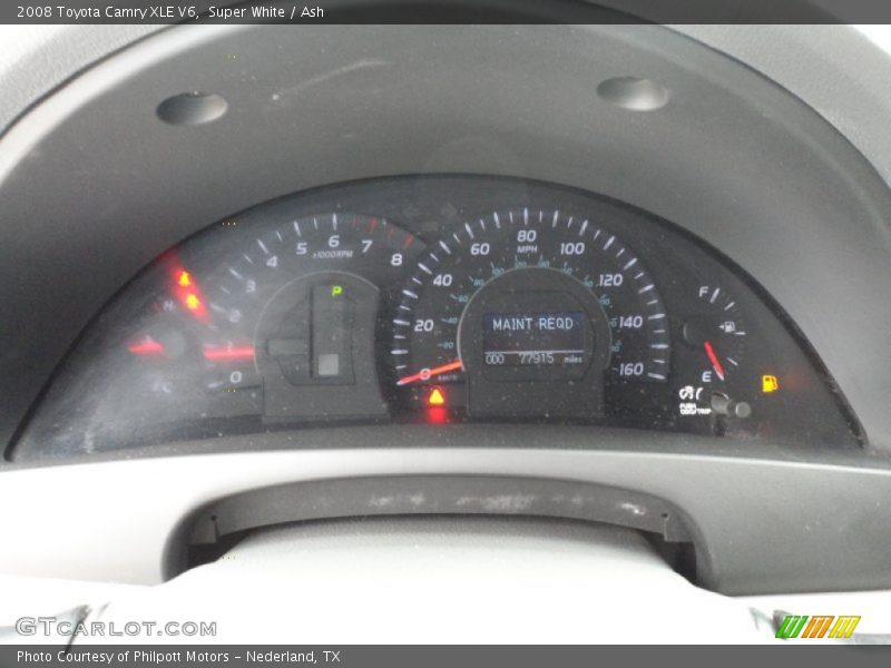 Super White / Ash 2008 Toyota Camry XLE V6