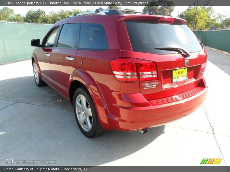Inferno Red Crystal Pearl / Dark Slate Gray/Light Graystone 2009 Dodge Journey R/T