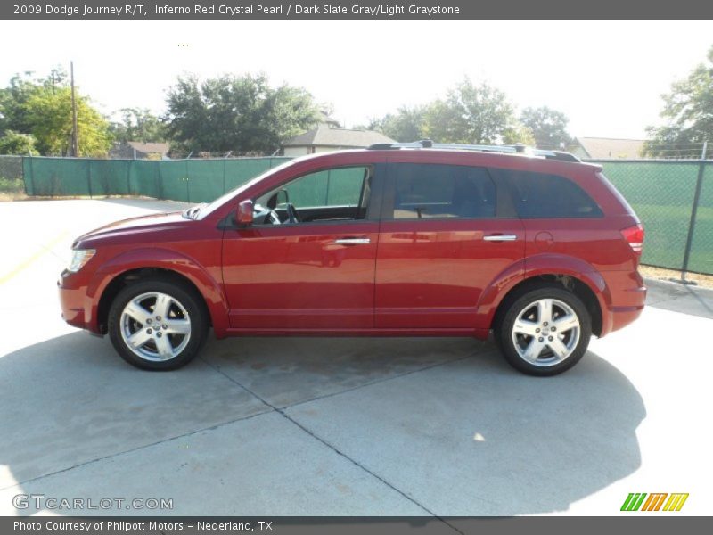 Inferno Red Crystal Pearl / Dark Slate Gray/Light Graystone 2009 Dodge Journey R/T