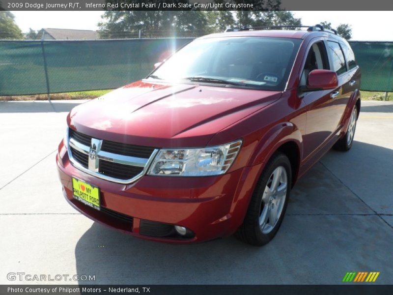 Inferno Red Crystal Pearl / Dark Slate Gray/Light Graystone 2009 Dodge Journey R/T