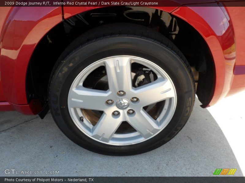 Inferno Red Crystal Pearl / Dark Slate Gray/Light Graystone 2009 Dodge Journey R/T
