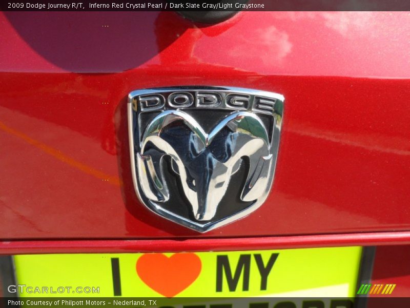 Inferno Red Crystal Pearl / Dark Slate Gray/Light Graystone 2009 Dodge Journey R/T