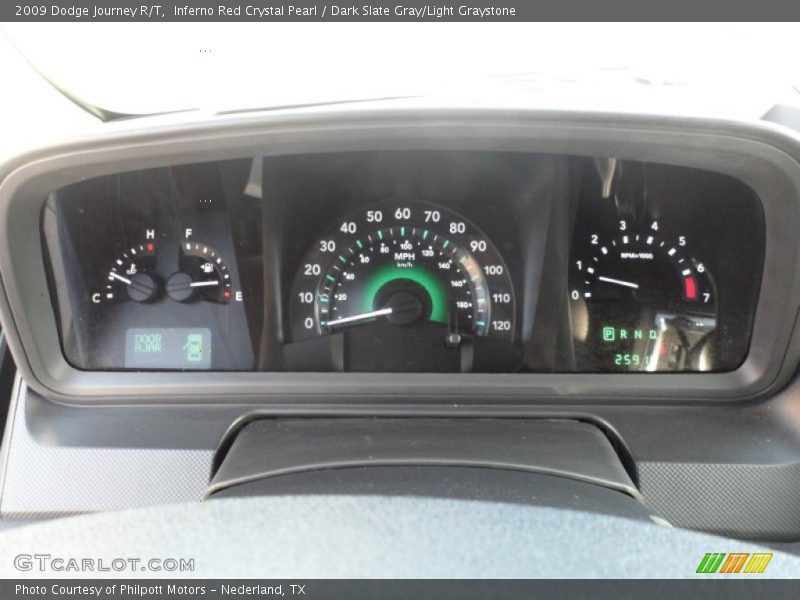 Inferno Red Crystal Pearl / Dark Slate Gray/Light Graystone 2009 Dodge Journey R/T