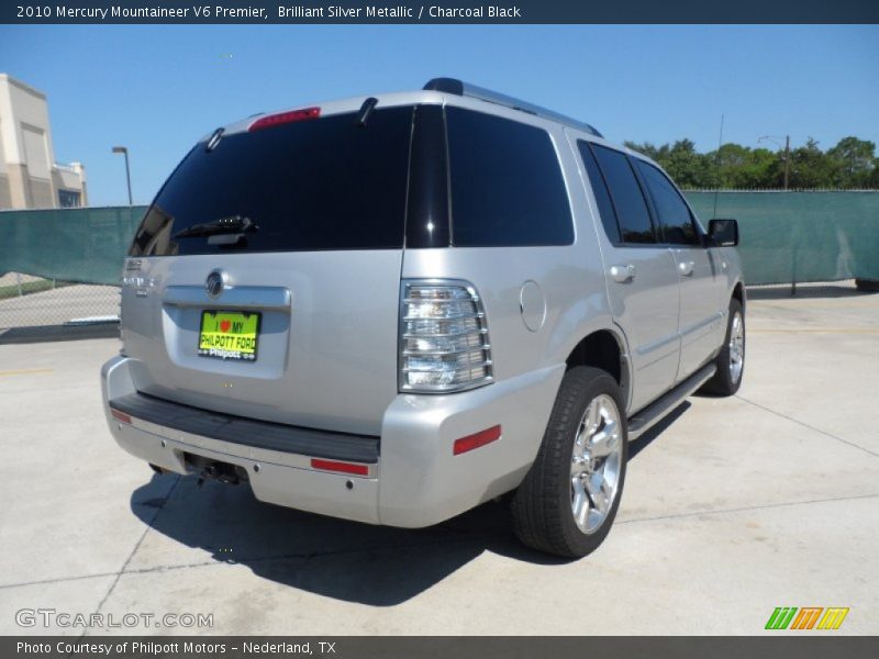 Brilliant Silver Metallic / Charcoal Black 2010 Mercury Mountaineer V6 Premier
