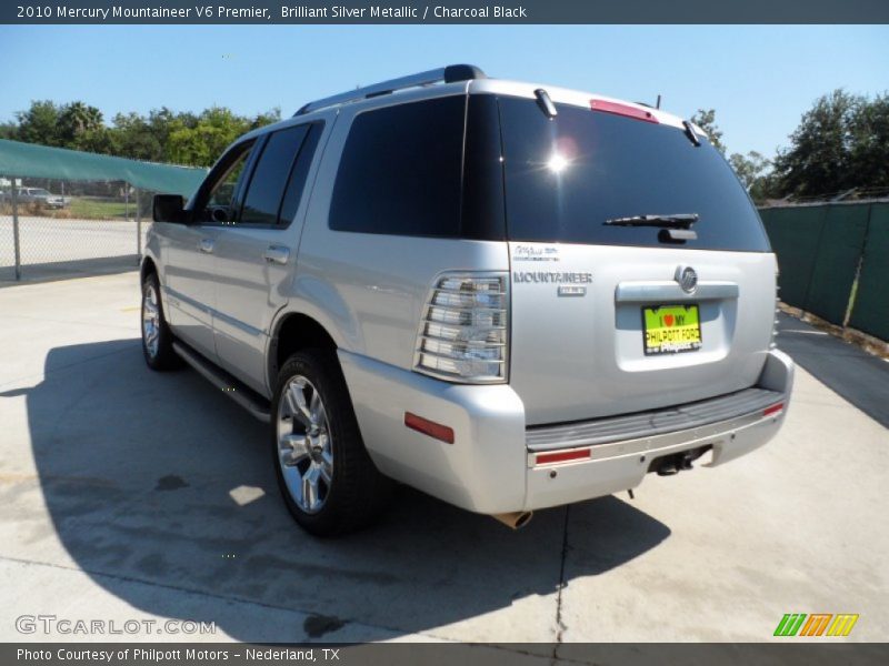 Brilliant Silver Metallic / Charcoal Black 2010 Mercury Mountaineer V6 Premier
