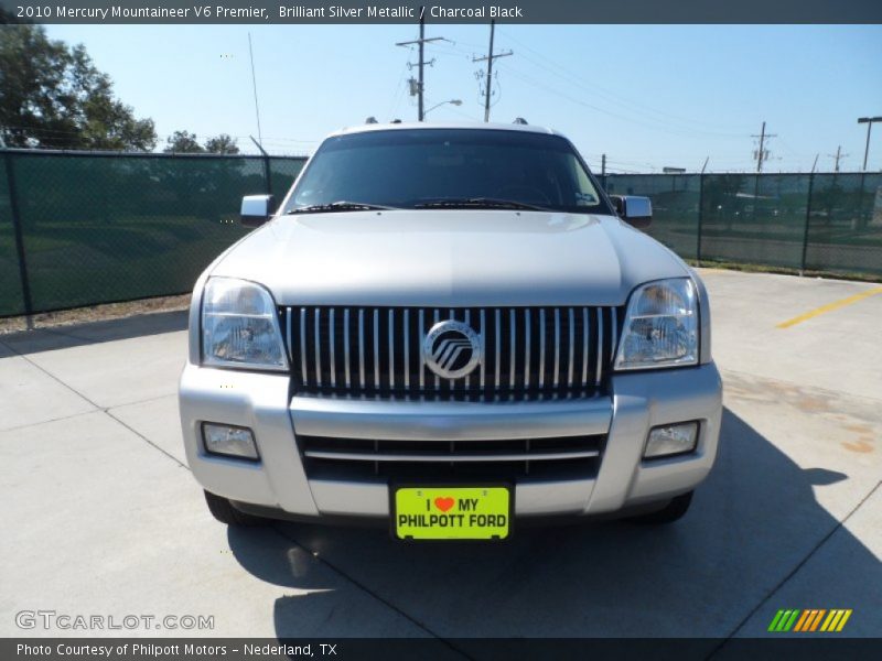 Brilliant Silver Metallic / Charcoal Black 2010 Mercury Mountaineer V6 Premier