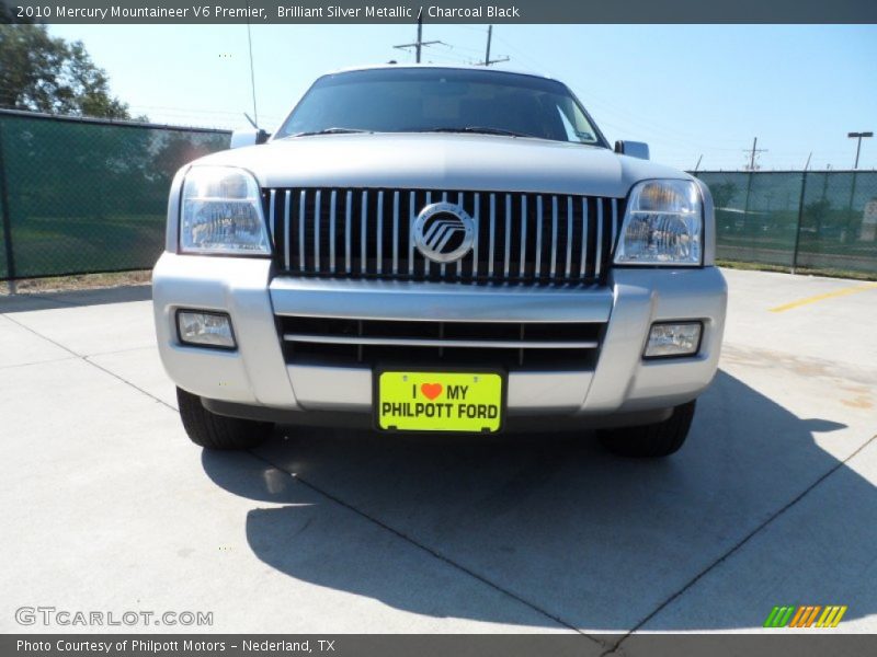 Brilliant Silver Metallic / Charcoal Black 2010 Mercury Mountaineer V6 Premier