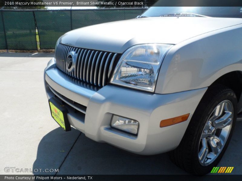 Brilliant Silver Metallic / Charcoal Black 2010 Mercury Mountaineer V6 Premier
