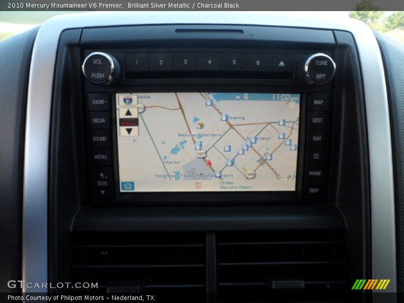Navigation of 2010 Mountaineer V6 Premier