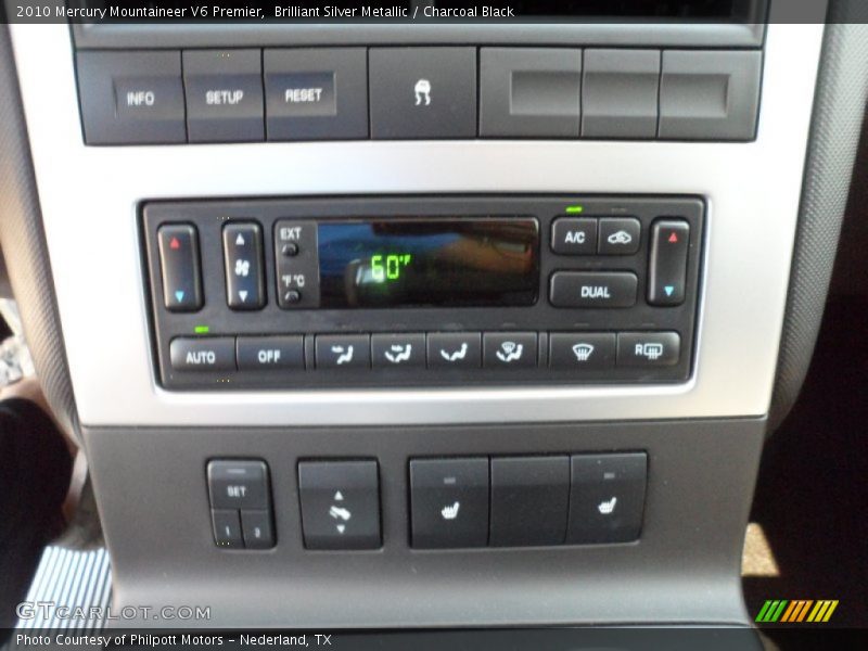 Controls of 2010 Mountaineer V6 Premier