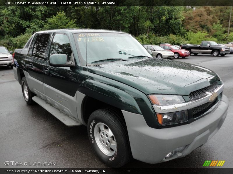 Forest Green Metallic / Graphite 2002 Chevrolet Avalanche 4WD
