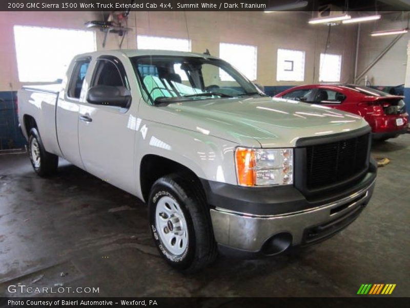Summit White / Dark Titanium 2009 GMC Sierra 1500 Work Truck Extended Cab 4x4