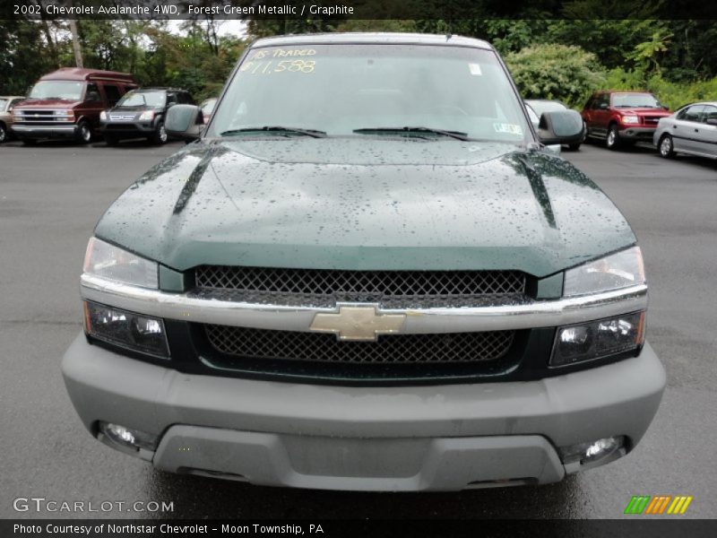 Forest Green Metallic / Graphite 2002 Chevrolet Avalanche 4WD