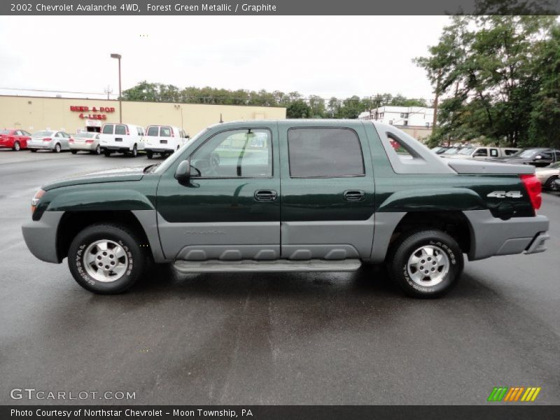Forest Green Metallic / Graphite 2002 Chevrolet Avalanche 4WD