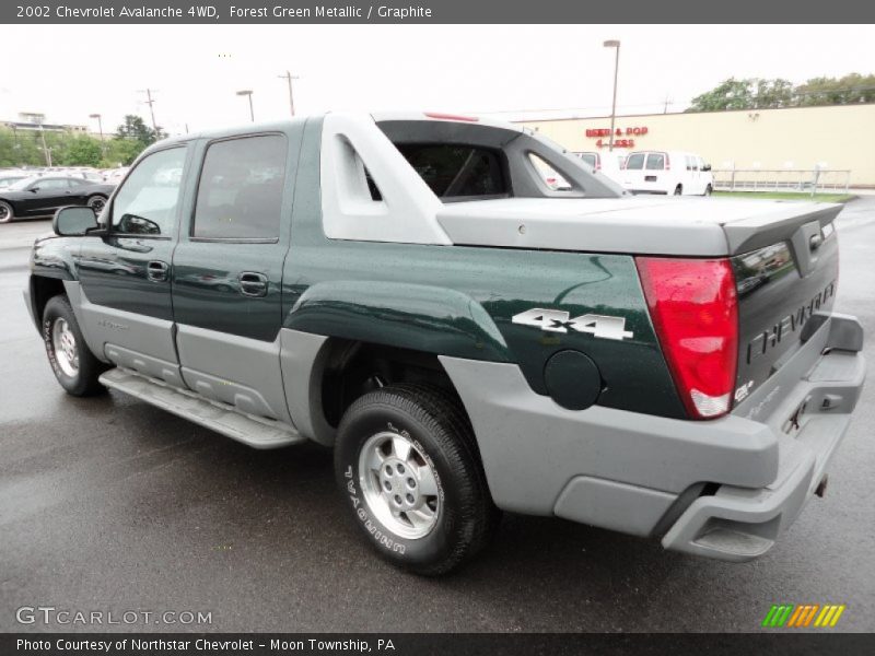 Forest Green Metallic / Graphite 2002 Chevrolet Avalanche 4WD