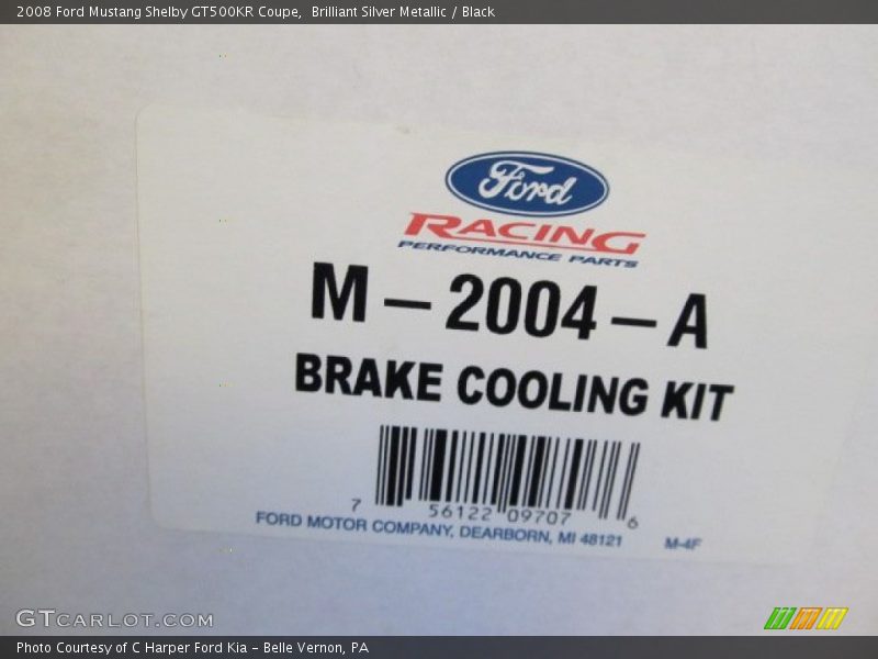 Brilliant Silver Metallic / Black 2008 Ford Mustang Shelby GT500KR Coupe