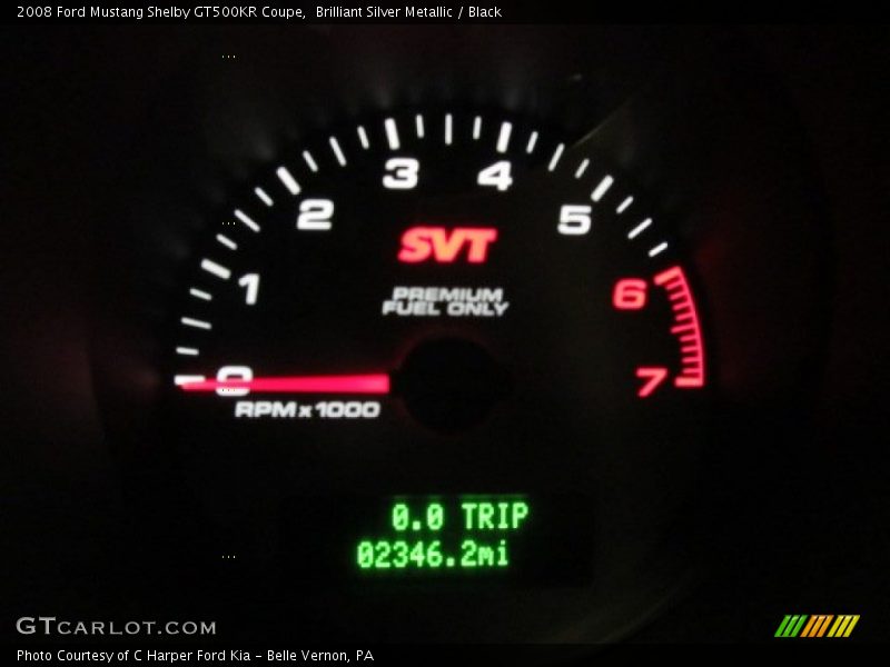 Brilliant Silver Metallic / Black 2008 Ford Mustang Shelby GT500KR Coupe