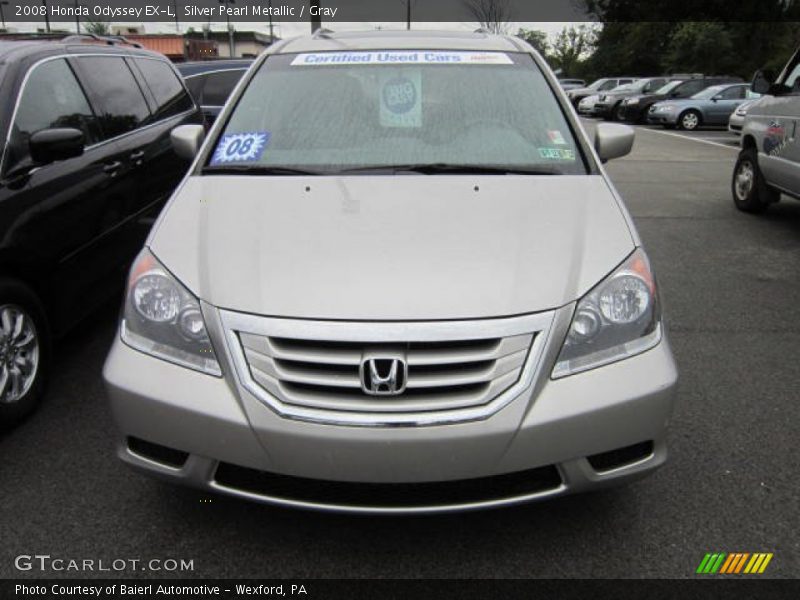 Silver Pearl Metallic / Gray 2008 Honda Odyssey EX-L
