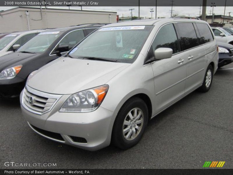 Silver Pearl Metallic / Gray 2008 Honda Odyssey EX-L