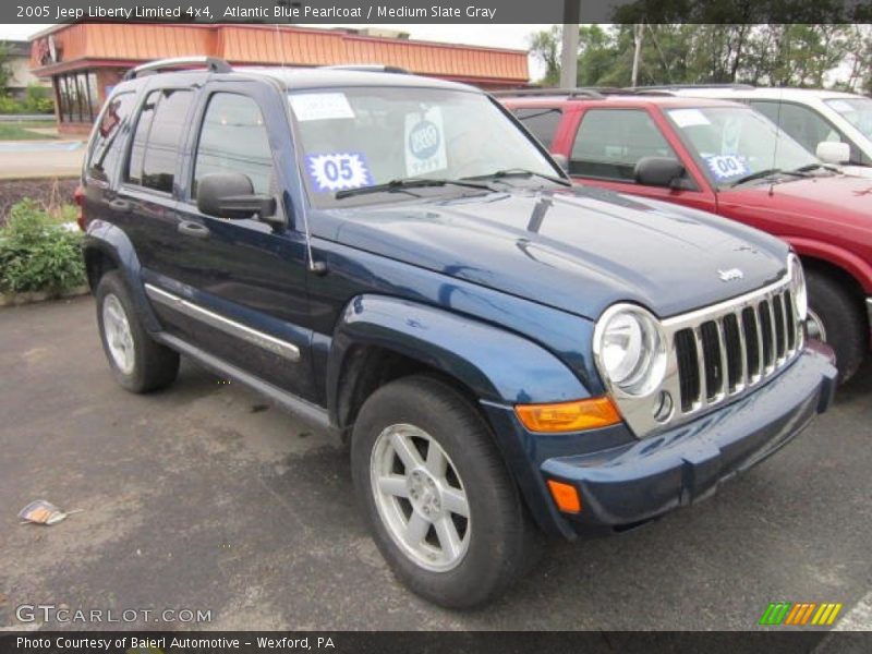 Atlantic Blue Pearlcoat / Medium Slate Gray 2005 Jeep Liberty Limited 4x4