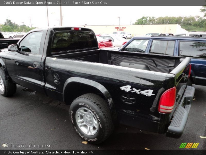 Black / Dark Slate Gray 2003 Dodge Dakota Sport Regular Cab 4x4