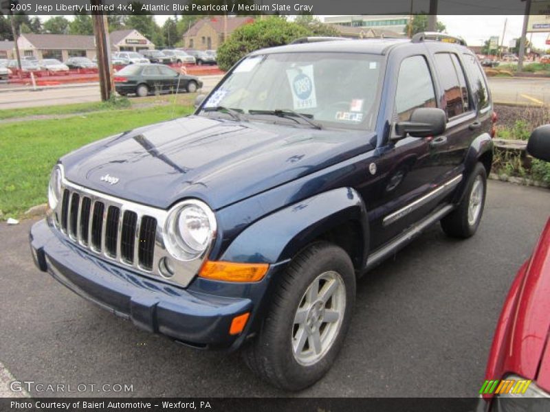 Atlantic Blue Pearlcoat / Medium Slate Gray 2005 Jeep Liberty Limited 4x4
