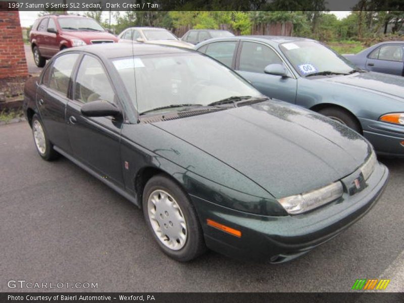 Dark Green / Tan 1997 Saturn S Series SL2 Sedan
