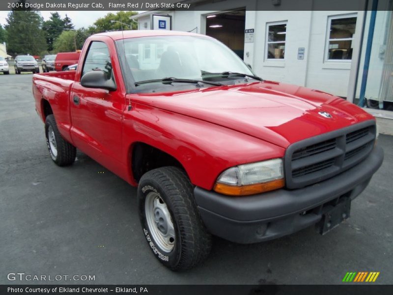 Flame Red / Dark Slate Gray 2004 Dodge Dakota Regular Cab