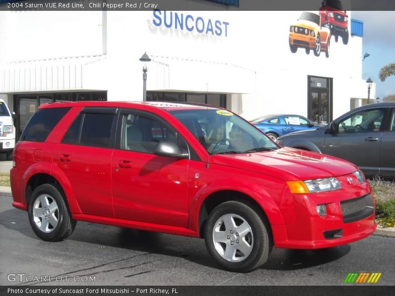 Chili Pepper Red / Gray 2004 Saturn VUE Red Line