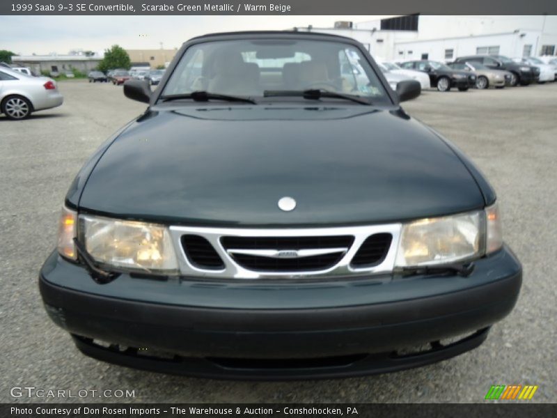 Scarabe Green Metallic / Warm Beige 1999 Saab 9-3 SE Convertible