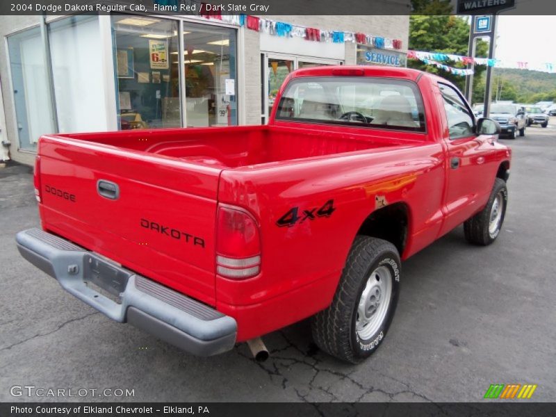 Flame Red / Dark Slate Gray 2004 Dodge Dakota Regular Cab