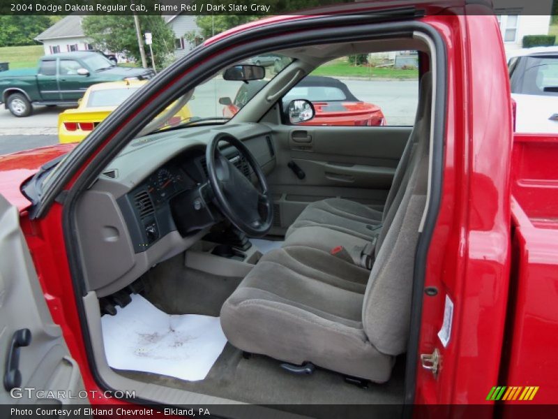 Flame Red / Dark Slate Gray 2004 Dodge Dakota Regular Cab