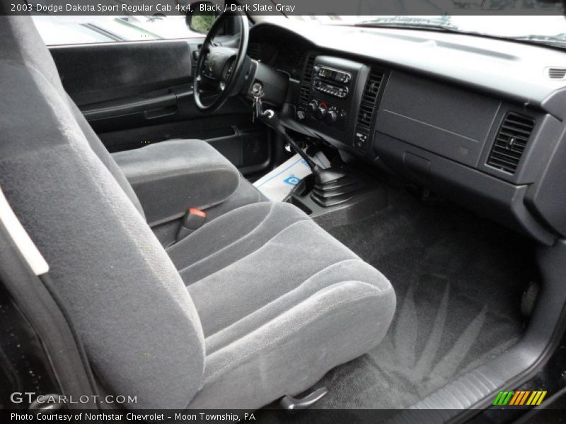  2003 Dakota Sport Regular Cab 4x4 Dark Slate Gray Interior