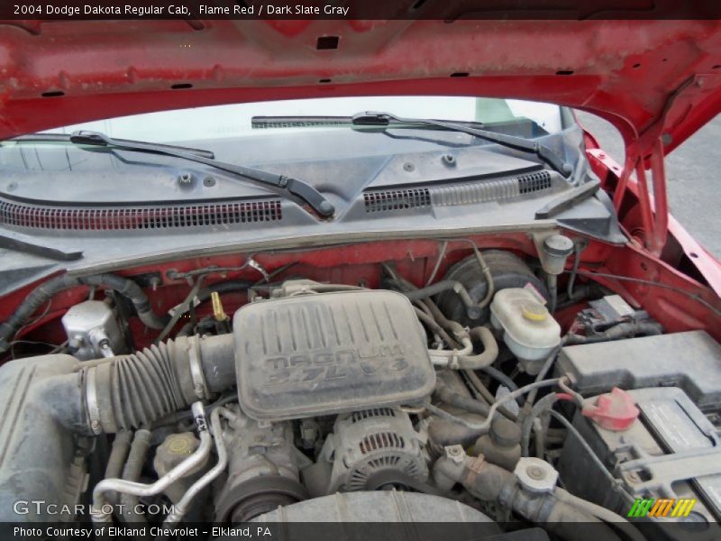 Flame Red / Dark Slate Gray 2004 Dodge Dakota Regular Cab
