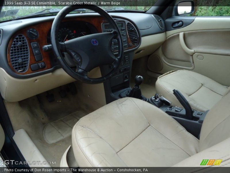  1999 9-3 SE Convertible Warm Beige Interior
