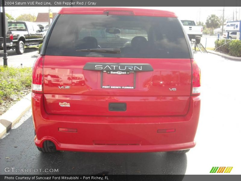 Chili Pepper Red / Gray 2004 Saturn VUE Red Line