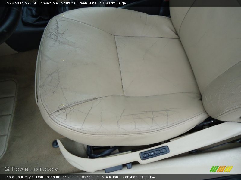 Scarabe Green Metallic / Warm Beige 1999 Saab 9-3 SE Convertible