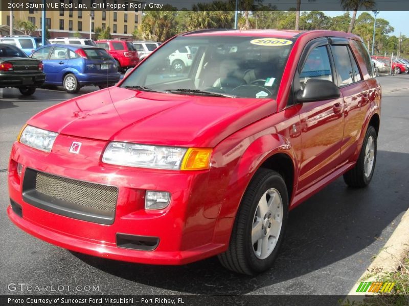 Chili Pepper Red / Gray 2004 Saturn VUE Red Line