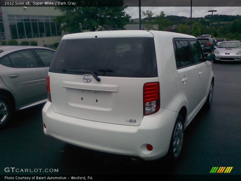 Super White / Dark Gray 2012 Scion xB