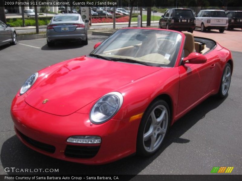 Guards Red / Sand Beige 2009 Porsche 911 Carrera Cabriolet