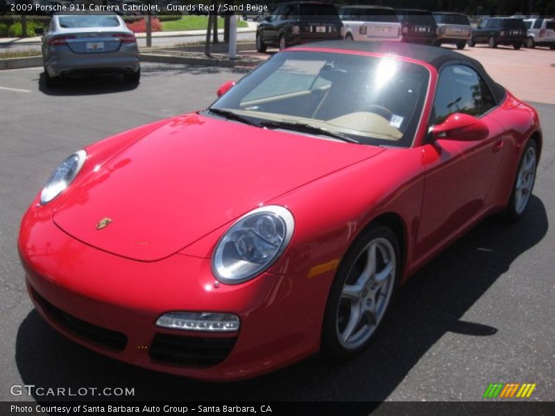 Guards Red / Sand Beige 2009 Porsche 911 Carrera Cabriolet